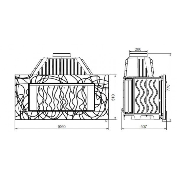 Каминная топка Invicta Decor 1000 SYMPHONIE (P652344)